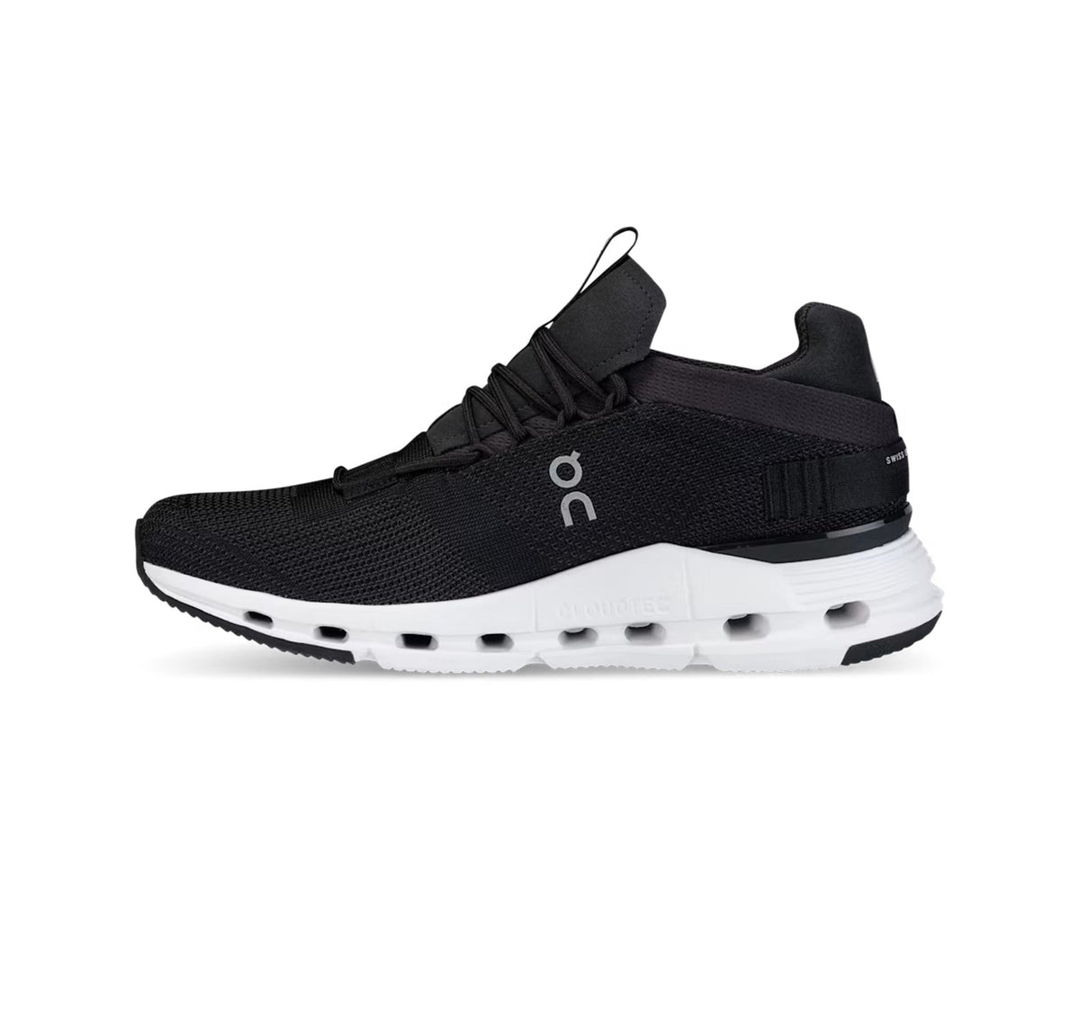 On Women's Cloudnova Phantom/White Lifestyle Sneakers