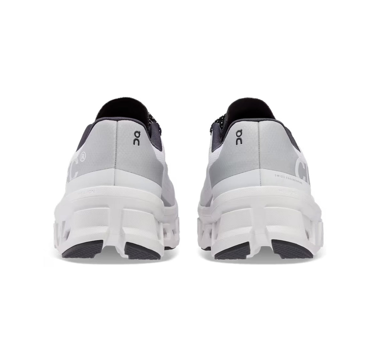 On Men's Cloudmonster All White Running Shoes